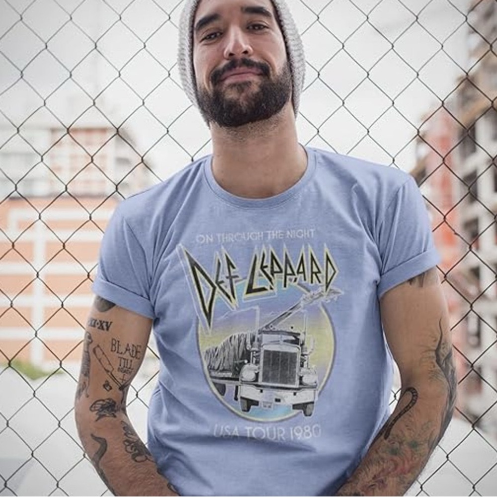 Def Leppard vintage style tour t shirt size x large